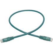 Tripp Lite by Eaton Cat6 Gigabit Molded Patch Cable (RJ45 M/M), Green, 2 ft - N200-002-GN