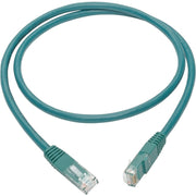Tripp Lite by Eaton Cat6 Gigabit Molded Patch Cable (RJ45 M/M), Green, 3 ft - N200-003-GN