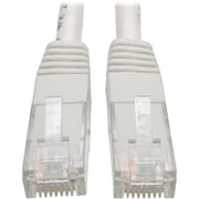 Tripp Lite series Cat6 Gigabit Molded Patch Cable (RJ45 M/M), White, 7 ft