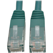 Tripp Lite by Eaton Cat6 Gigabit Molded Patch Cable (RJ45 M/M), Green, 15 ft