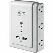 P6WU2_APC by Schneider Electric Essential SurgeArrest 6 Outlet Wall Mount With USB, 120V