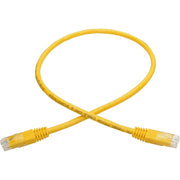 N200-002-YW_Tripp Lite by Eaton Cat6 Gigabit Molded Patch Cable (RJ45 M/M), Yellow, 2 ft
