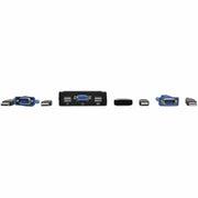 Tripp Lite series 2-Port USB/VGA Cable KVM Switch with Cables and USB Peripheral Sharing - B032-VU2