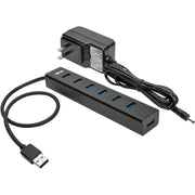 Tripp Lite by Eaton 7-Port Portable USB 3.0 SuperSpeed Mini Hub, Aluminum - U360-007-AL