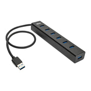 U360-007-AL_Tripp Lite by Eaton 7-Port Portable USB 3.0 SuperSpeed Mini Hub, Aluminum