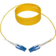 Tripp Lite by Eaton N370-05M-T Duplex Singlemode 9/125 Fiber Patch Cable, Push/Pull Tabs, 5 m - N370-05M-T