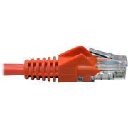 Tripp Lite by Eaton Cat5e 350 MHz Snagless Molded UTP Patch Cable (RJ45 M/M), Orange, 14 ft - N001-014-OR