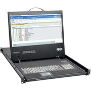 Tripp Lite by Eaton 1U Rack-Mount Console with 19 in. LCD,1920 x 1080 (1080p), DVI or VGA Video, TAA