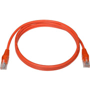Tripp Lite by Eaton Cat5e 350 MHz Snagless Molded UTP Patch Cable (RJ45 M/M), Orange, 5 ft - N001-005-OR