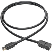 Tripp Lite by Eaton P585-003 Mini DisplayPort Extension Cable (M/F), 3 ft - P585-003