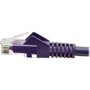 Tripp Lite by Eaton Cat6 Gigabit Snagless Molded UTP Patch Cable (RJ45 M/M), Purple, 2 ft - N201-002-PU