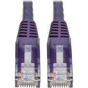 Tripp Lite by Eaton Cat6 Gigabit Snagless Molded UTP Patch Cable (RJ45 M/M), Purple, 2 ft