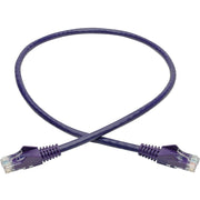 Tripp Lite by Eaton Cat6 Gigabit Snagless Molded UTP Patch Cable (RJ45 M/M), Purple, 2 ft - N201-002-PU