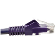 Tripp Lite by Eaton Cat6 Gigabit Snagless Molded UTP Patch Cable (RJ45 M/M), Purple, 2 ft - N201-002-PU