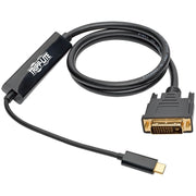 Tripp Lite by Eaton USB C to DVI Adapter Cable (M/M), 1920 x 1080 (1080p), 3 ft - U444-003-D