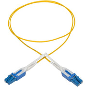 Tripp Lite by Eaton N370-01M-T Duplex Singlemode 9/125 Fiber Patch Cable, Push/Pull Tabs, 1 m - N370-01M-T