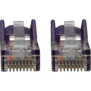 Tripp Lite by Eaton Cat5e 350 MHz Snagless Molded UTP Patch Cable (RJ45 M/M), Purple, 3 ft - N001-003-PU