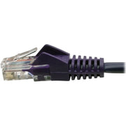 Tripp Lite by Eaton Cat5e 350 MHz Snagless Molded UTP Patch Cable (RJ45 M/M), Purple, 3 ft - N001-003-PU