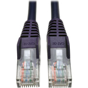 Tripp Lite by Eaton Cat5e 350 MHz Snagless Molded UTP Patch Cable (RJ45 M/M), Purple, 3 ft
