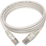 Tripp Lite by Eaton Cat5e 350 MHz Snagless Molded UTP Patch Cable (RJ45 M/M), White, 5 ft - N001-005-WH