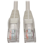 Tripp Lite by Eaton Cat5e 350 MHz Snagless Molded UTP Patch Cable (RJ45 M/M), White, 5 ft