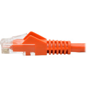 Tripp Lite by Eaton Cat6 Gigabit Snagless Molded UTP Patch Cable (RJ45 M/M), Orange, 1 ft - N201-001-OR