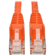 Tripp Lite by Eaton Cat6 Gigabit Snagless Molded UTP Patch Cable (RJ45 M/M), Orange, 1 ft