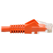 Tripp Lite by Eaton Cat6 Gigabit Snagless Molded UTP Patch Cable (RJ45 M/M), Orange, 1 ft - N201-001-OR