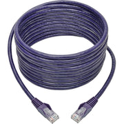 Tripp Lite by Eaton Cat6 Gigabit Snagless Molded UTP Patch Cable (RJ45 M/M), Purple, 15 ft - N201-015-PU