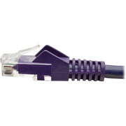 Tripp Lite by Eaton Cat6 Gigabit Snagless Molded UTP Patch Cable (RJ45 M/M), Purple, 15 ft - N201-015-PU