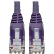 Tripp Lite by Eaton Cat6 Gigabit Snagless Molded UTP Patch Cable (RJ45 M/M), Purple, 15 ft