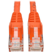 Tripp Lite by Eaton Cat6 Gigabit Snagless Molded UTP Patch Cable (RJ45 M/M), Orange, 15 ft