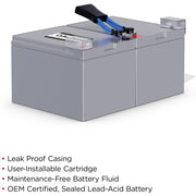 CyberPower RB12120X2B Battery Pack for PR1000LCD, 18-Mo WTY - RB12120X2B