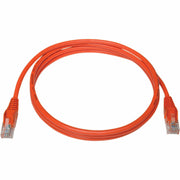 Tripp Lite by Eaton Cat5e 350 MHz Snagless Molded UTP Patch Cable (RJ45 M/M), Orange, 6 ft. - N001-006-OR