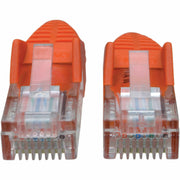 Tripp Lite by Eaton Cat5e 350 MHz Snagless Molded UTP Patch Cable (RJ45 M/M), Orange, 15 ft. - N001-015-OR