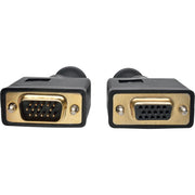 Tripp Lite by Eaton VGA Coax High-Resolution Monitor Extension Cable with RGB Coax (HD15 M/F), 3 ft. - P500-003