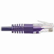 Tripp Lite by Eaton Cat5e 350 MHz Molded UTP Patch Cable (RJ45 M/M), Purple, 6 ft. - N002-006-PU