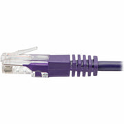Tripp Lite by Eaton Cat5e 350 MHz Molded UTP Patch Cable (RJ45 M/M), Purple, 6 ft. - N002-006-PU