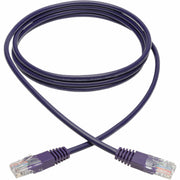 Tripp Lite by Eaton Cat5e 350 MHz Molded UTP Patch Cable (RJ45 M/M), Purple, 6 ft. - N002-006-PU
