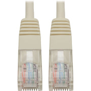 Tripp Lite by Eaton Cat5e 350 MHz Molded UTP Patch Cable (RJ45 M/M), White, 15 ft.