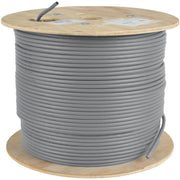 Tripp Lite series Cat5e 350 MHz Bulk Solid-Core Plenum-Rated PVC Cable, Gray, 1000 ft.