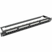 Tripp Lite by Eaton N252-024-6A 24-Port 1U Rack-Mount Cat6a/Cat6/Cat5e 110 Patch Panel - N252-024-6A