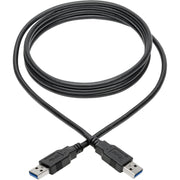 Tripp Lite by Eaton U325-006 USB 3.0 SuperSpeed A/A Cable (M/M), Black, 6 ft. - U325-006