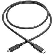 Tripp Lite series USB 3.1 Gen 2 (10 Gbps) Cable with 5A Rating, USB-C to USB-C (M/M), 3 ft. - U420-003-G2-5A