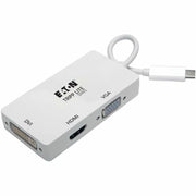 Tripp Lite by Eaton U444-06N-HDV4K USB-C to HDMI/DVI/VGA All-in-One Converter Adapter, 6 in