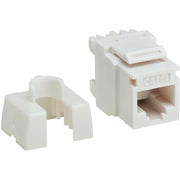 Tripp Lite by Eaton Cat6a 110-Style Punchdown RJ45 Keystone Jack, White, TAA