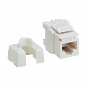N238-001-WH-6A_Tripp Lite by Eaton Cat6a 110-Style Punchdown RJ45 Keystone Jack, White, TAA