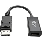 Tripp Lite by Eaton DisplayPort to HDMI 2.0 Adapter-M/F, Latching Connector, 4K@60 Hz, 6 in., Black - P136-06N-H2V2LB