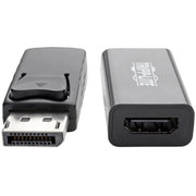 Tripp Lite by Eaton DisplayPort to HDMI 2.0 Adapter-M/F, Latching Connector, 4K@60 Hz, 6 in., Black - P136-06N-H2V2LB