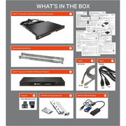 AVOCENT LCD, 8P KVM, 8 Cables, USB KB-US INTL - LRA185KMM8D-G01